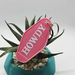 pink howdy keychain